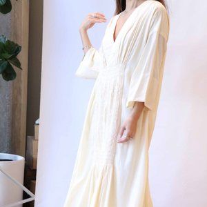Mara Hoffman SS2020 Benicia Smocked Caftan Dress